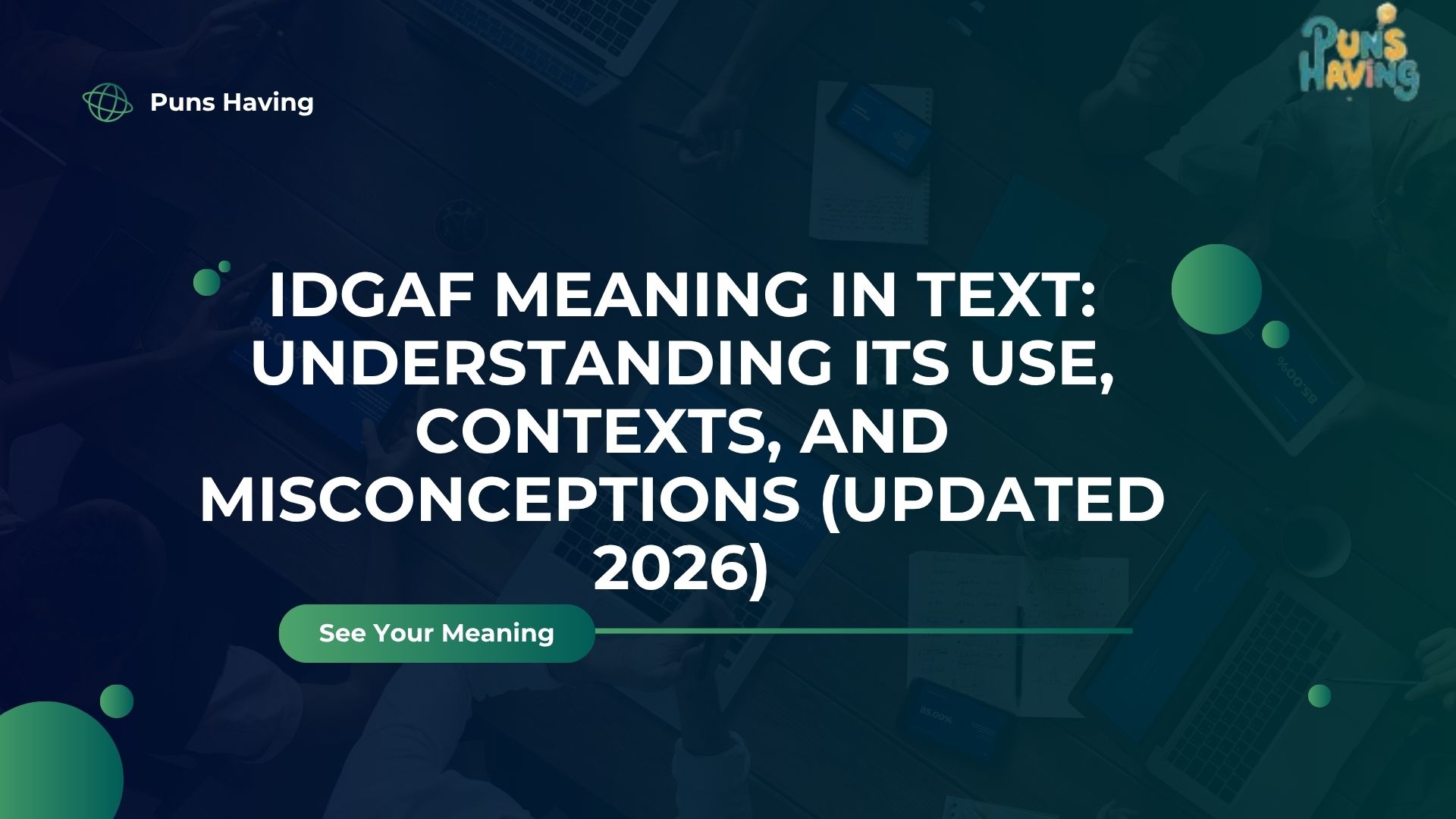 IDGAF Meaning in Text