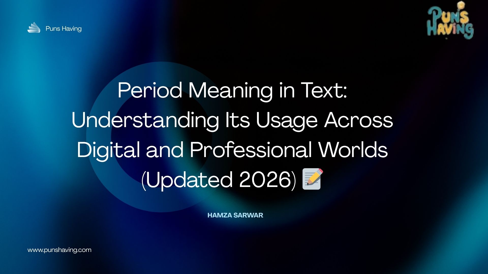 Period Meaning in Text