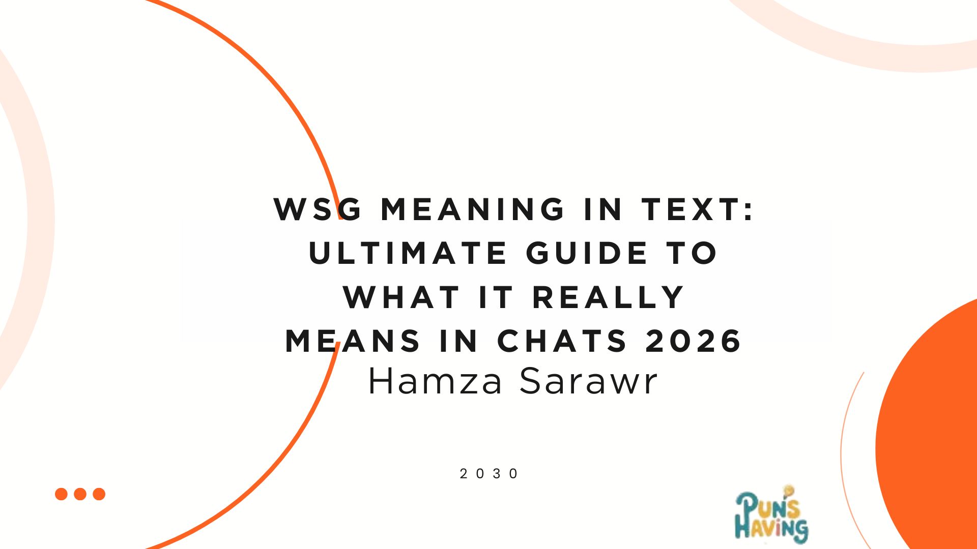 WSG Meaning in Text